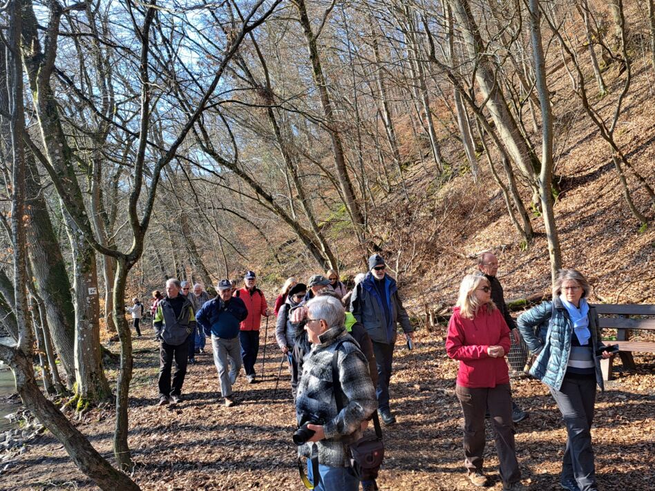 25 wanderfreudige CVJMer auf dem „Wällerweg“ unterwegs 