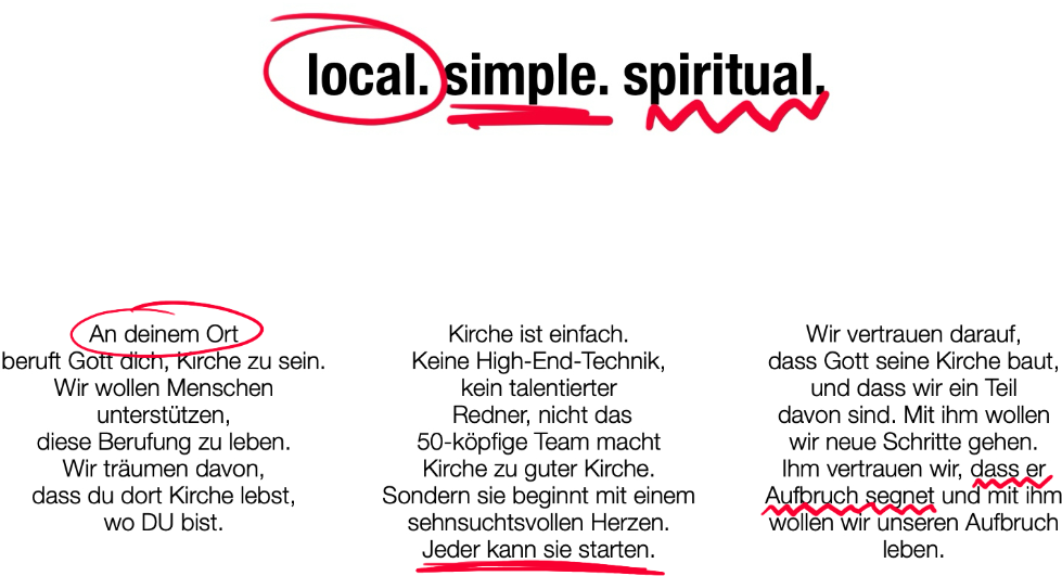 YChurch. Local. Simple. Spiritual.